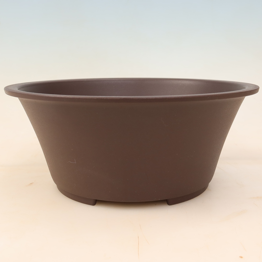 Bonsai-Schale aus Kunststoff MP-25, braun – 26,5 x 26,5 x 11 cm