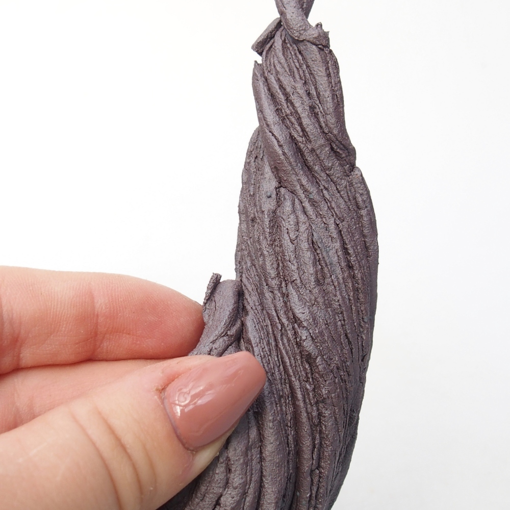 Keramikschale 11 x 6,5 x 14,5 cm , Metallic-Farbe