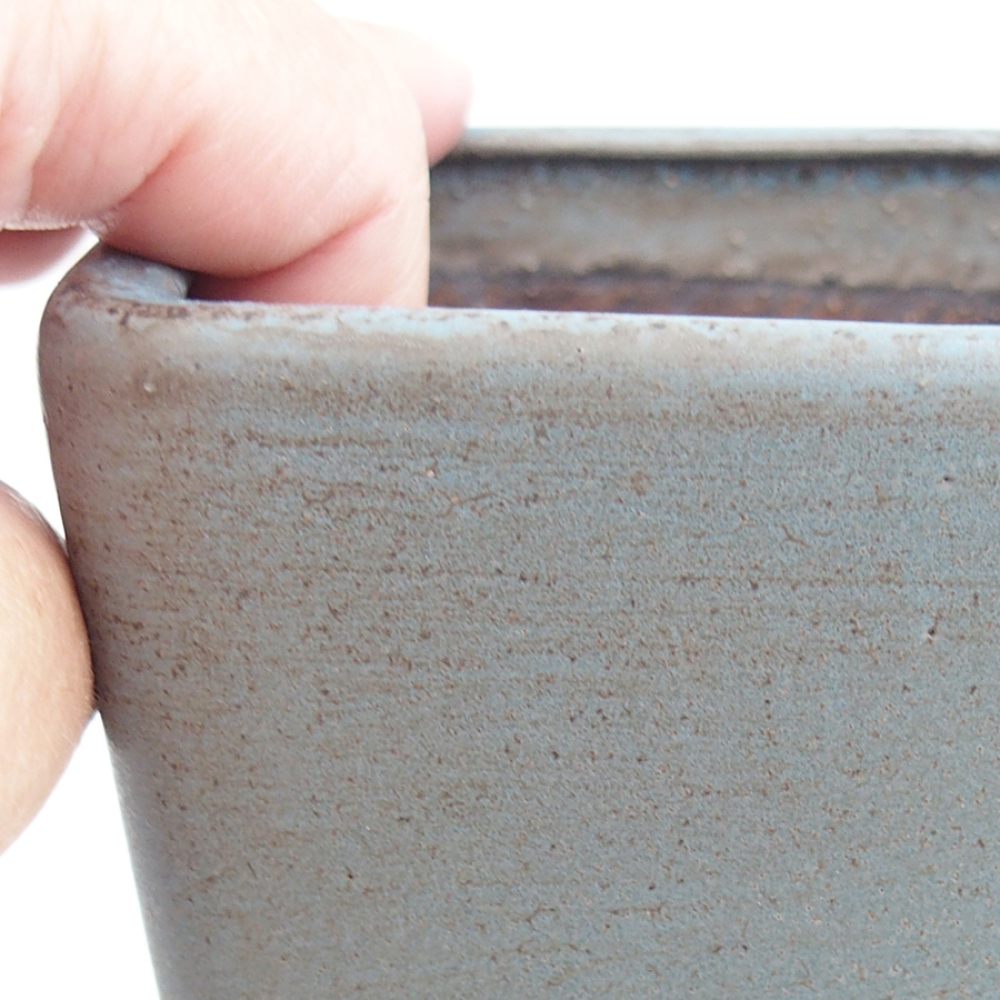 Bonsaischale aus Keramik 10 x 10 x 12 cm, Farbe blau