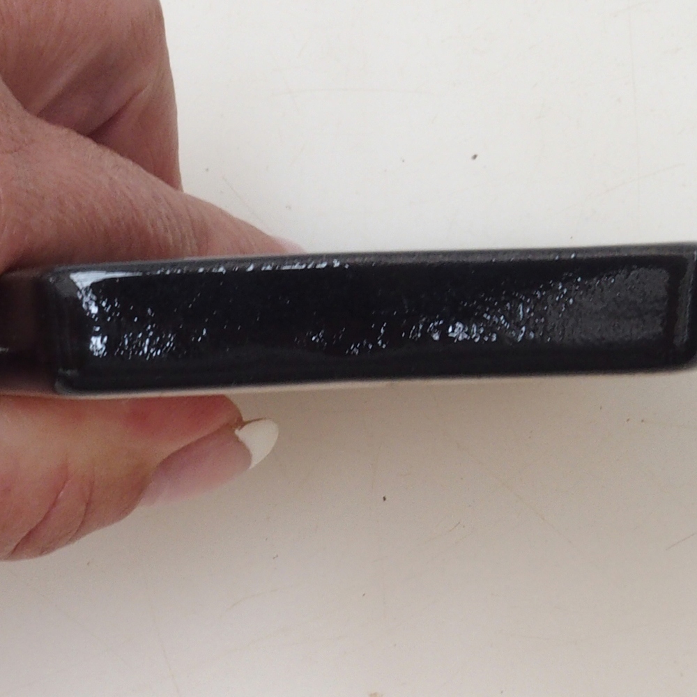 Bonsai sechseckige Untertasse D3 - 11 x 9,5 x 1 cm - schwarz