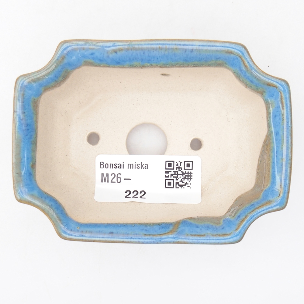 Mini-Bonsaischale 9 x 6,5 x 3,5 cm, Farbe blau