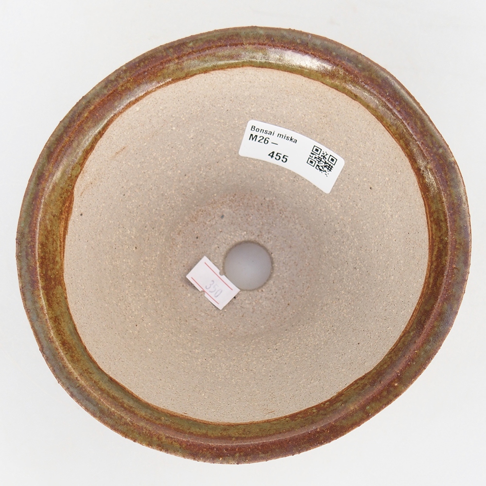 Bonsaischale aus Keramik 15 x 15 x 9 cm, braun