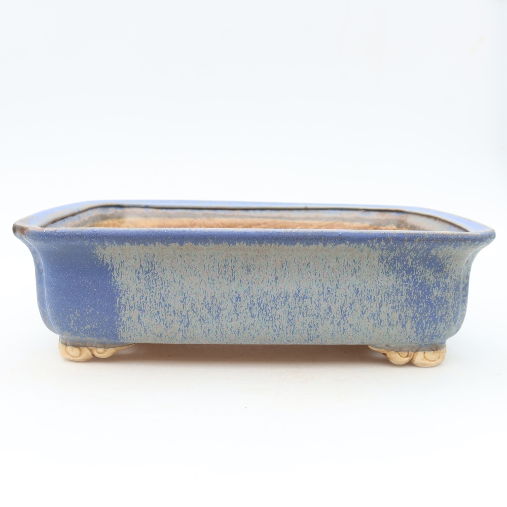 Keramik-Bonsai-Schale 25 x 20,5 x 7,5 cm, Farbe: Blau