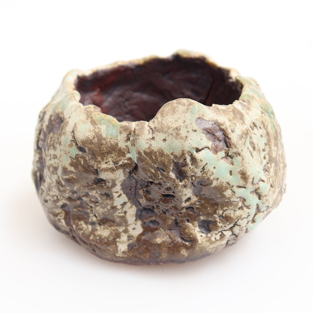Keramikschale  6 x 5 x 5 cm, Farbe: grün