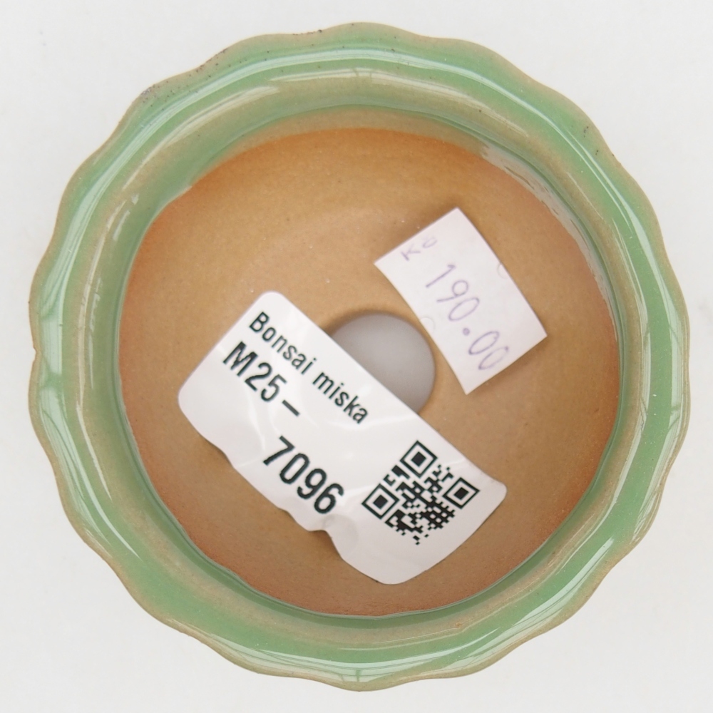 Bonsaischale aus Keramik 7 x 8,5 x 3,5 cm, grün