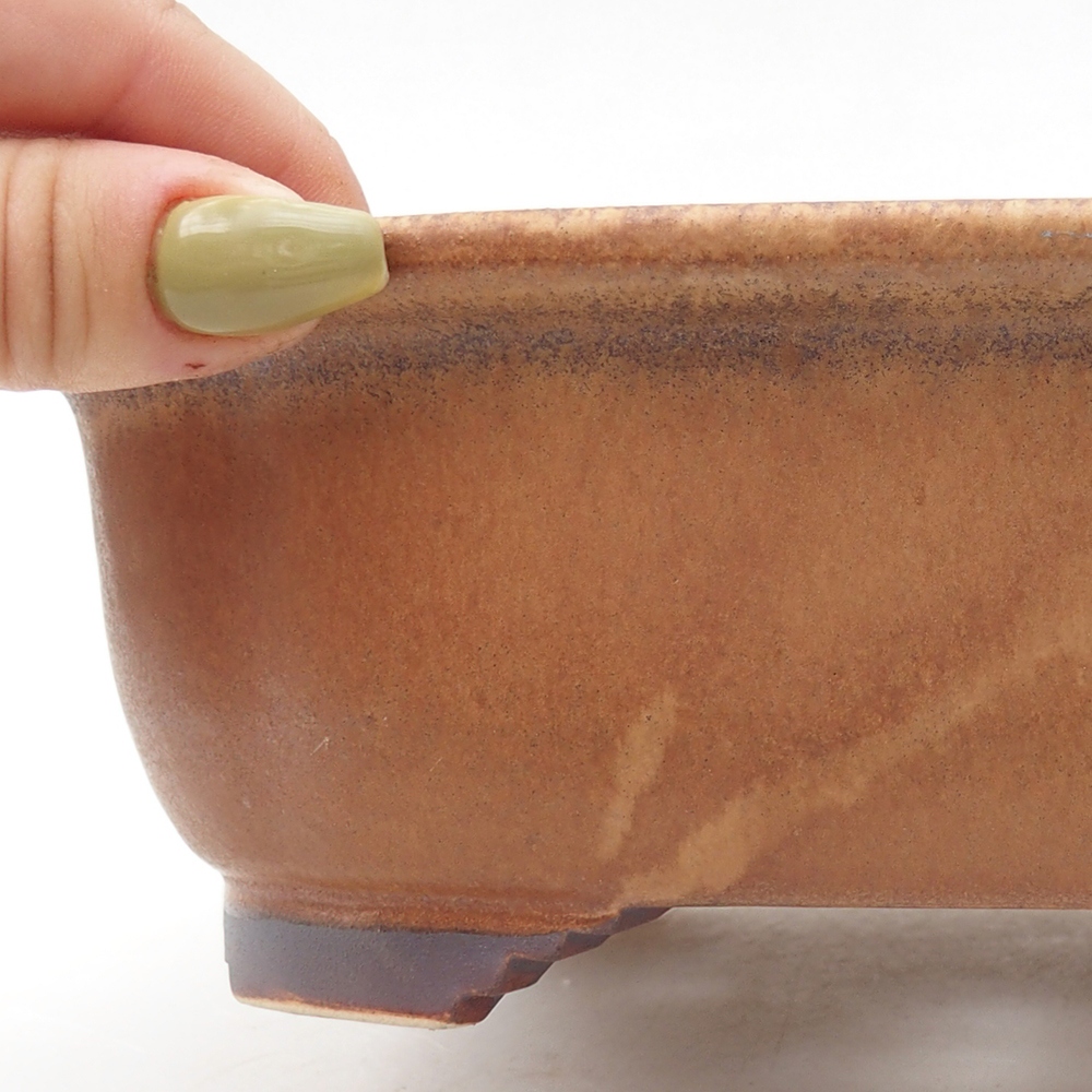 Bonsaischale aus Keramik 20 x 16,5 x 6,5 cm, rosa