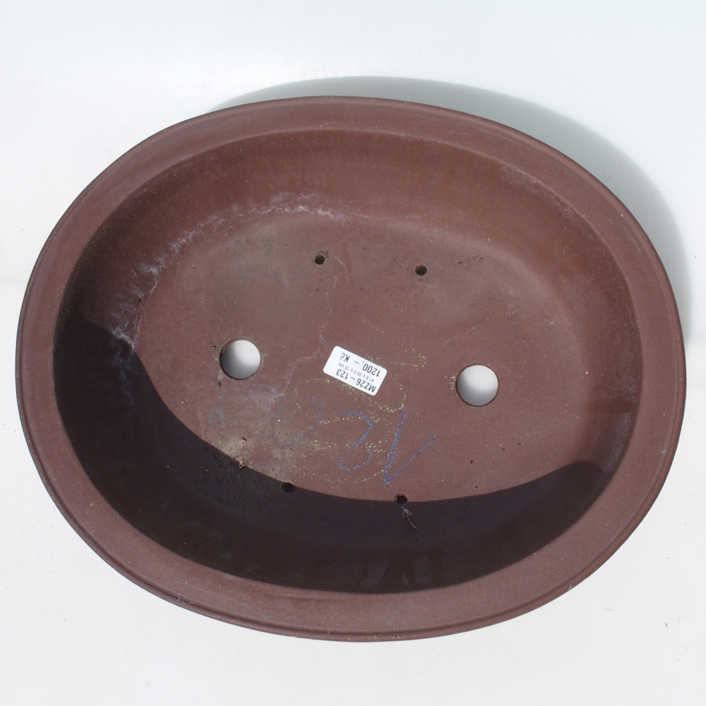 Bonsaischale 41,5 x 33,5 x 10 cm Birke braun