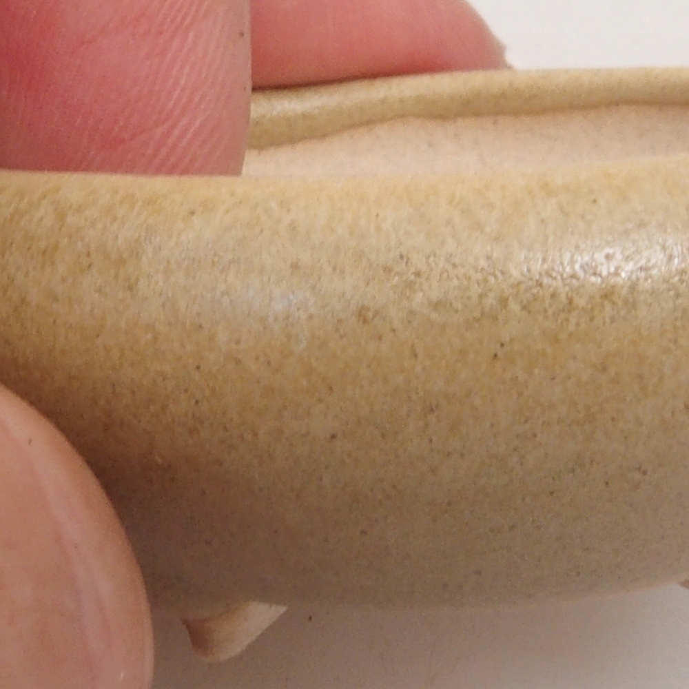 Mini-Bonsaischale 5 x 5 x 2 cm, braun