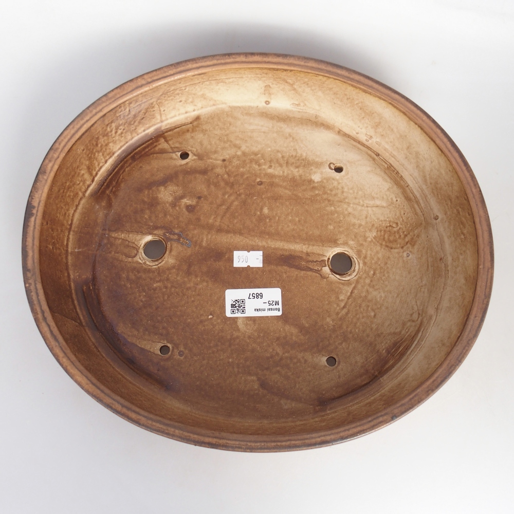 Bonsaischale aus Keramik 31,5 x 27,5 x 6,5 cm, rosa