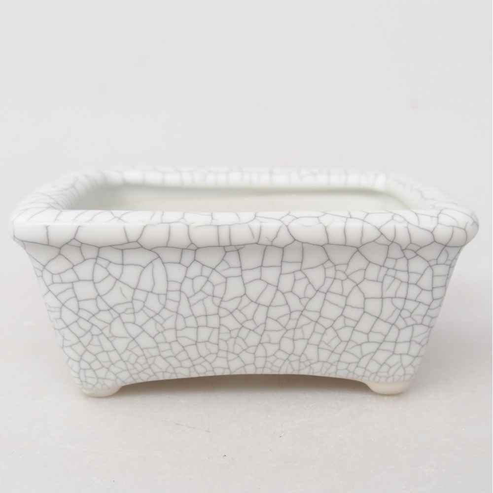 Mini-Bonsaischale 8 x 6,5 x 3,5 cm, Raku-Farbe