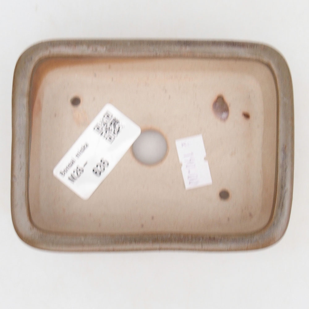 Bonsaischale aus Keramik 125 x 10 x 3 cm, braun