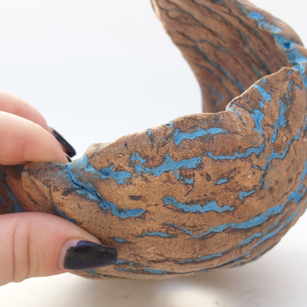 Keramikschale 14 x 13 x 14 cm , Farbe gelb