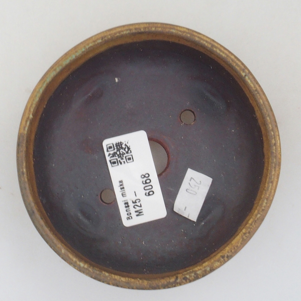 Bonsaischale aus Keramik 10 x 8,5 x 4 cm, braun