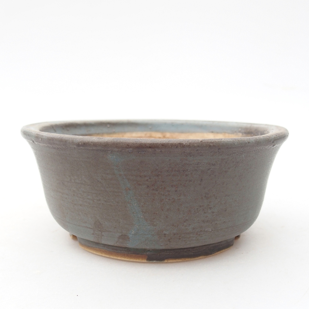 Bonsaischale aus Keramik 11,5 x 11,5 x 5 cm, Farbe blau