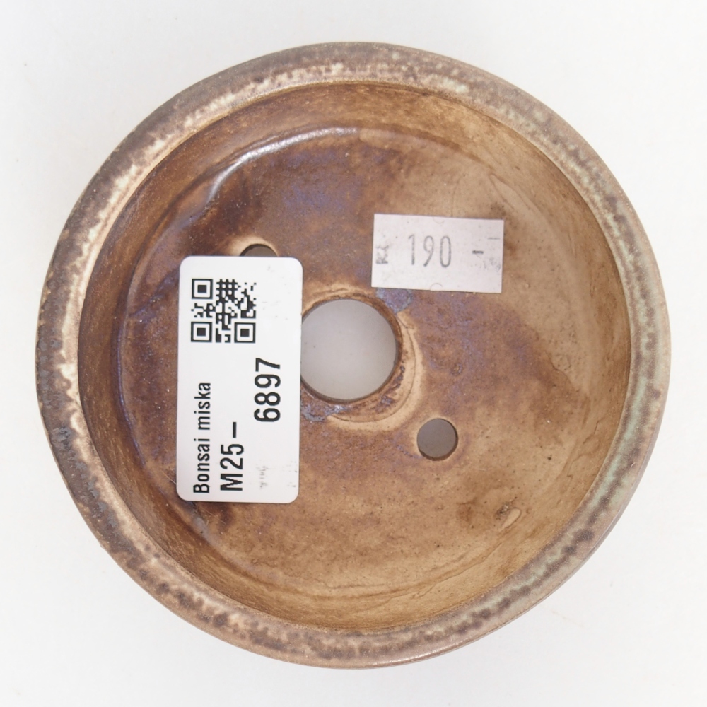 Bonsaischale aus Keramik 9 x 9 x 3,5 cm, grün