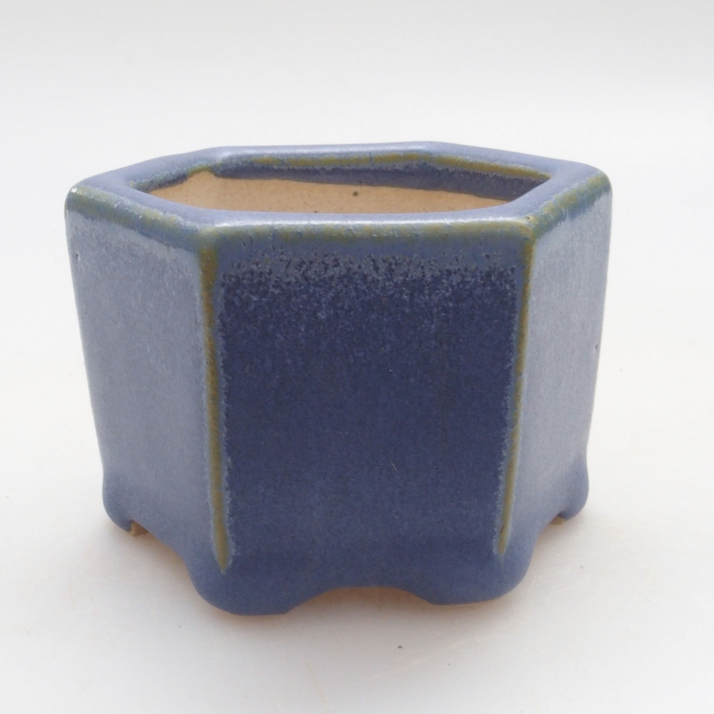 Mini-Bonsaischale 6 x 5,5 x 4 cm, Farbe blau