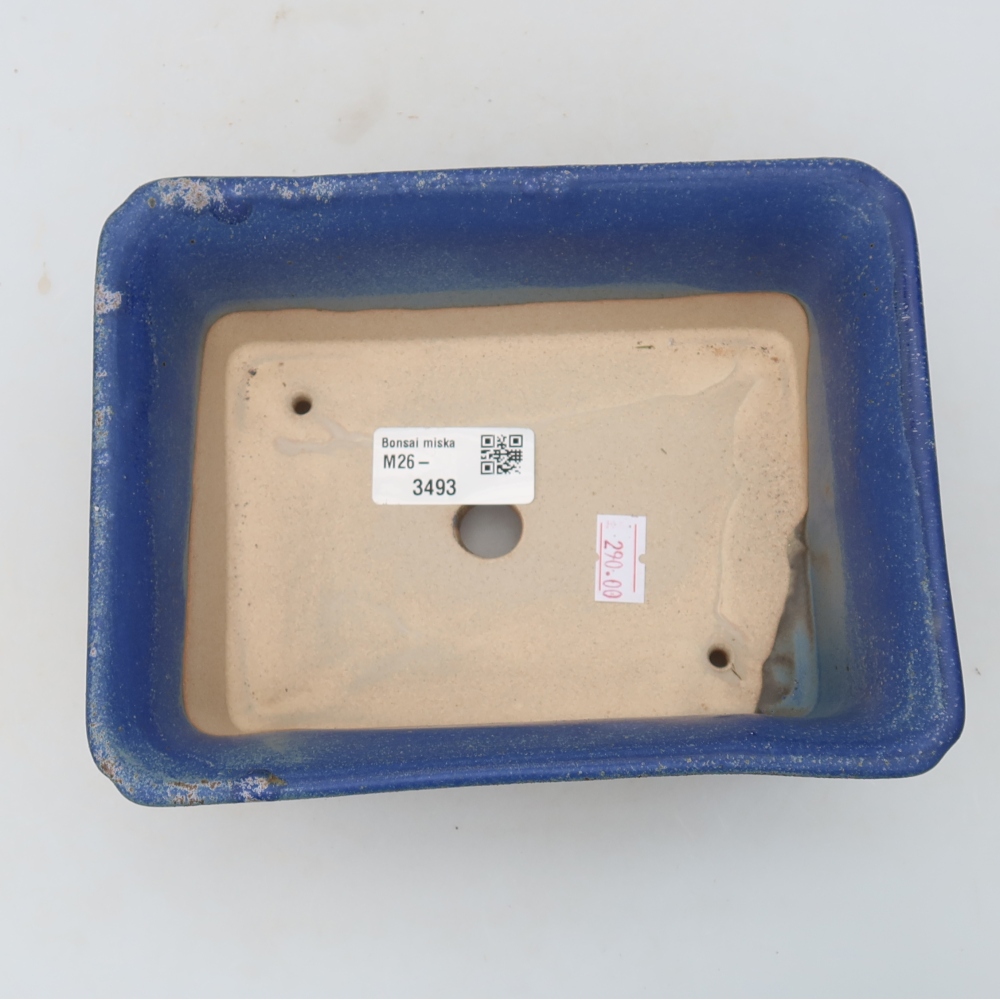 Keramik-Bonsai-Schale 18 x 13,5 x 7,5 cm, Farbe: Blau
