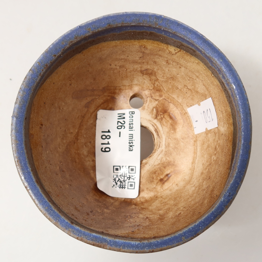 Bonsaischale aus Keramik 8,5 x 8,5 x 5 cm, Farbe blau