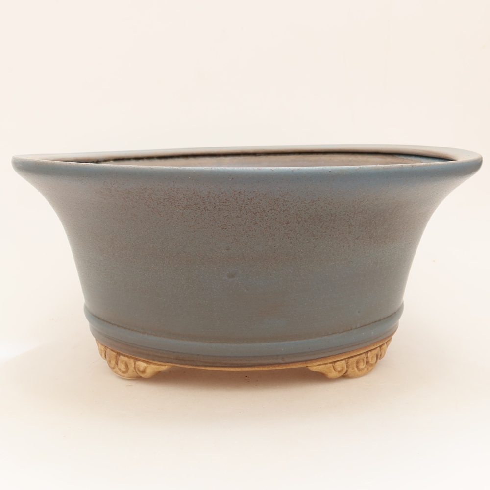 Keramik-Bonsai-Schale 29 x 29 x 12 cm, Farbe: Blau