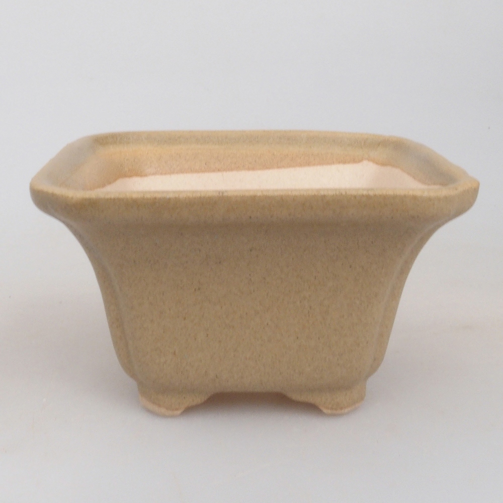 Mini-Bonsaischale 7,5 x 7,5 x 4,5 cm, braun