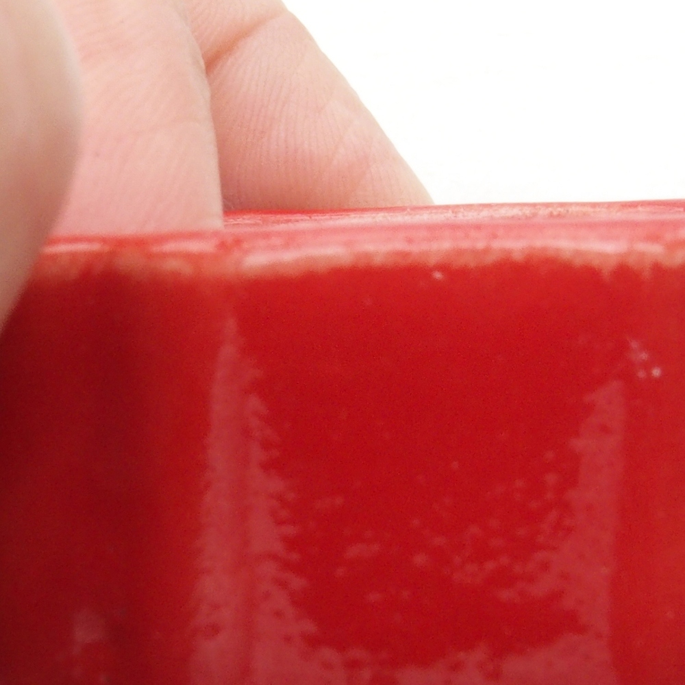 Mini-Bonsaischale 4,5 x 4,5 x 2 cm, Farbe rot