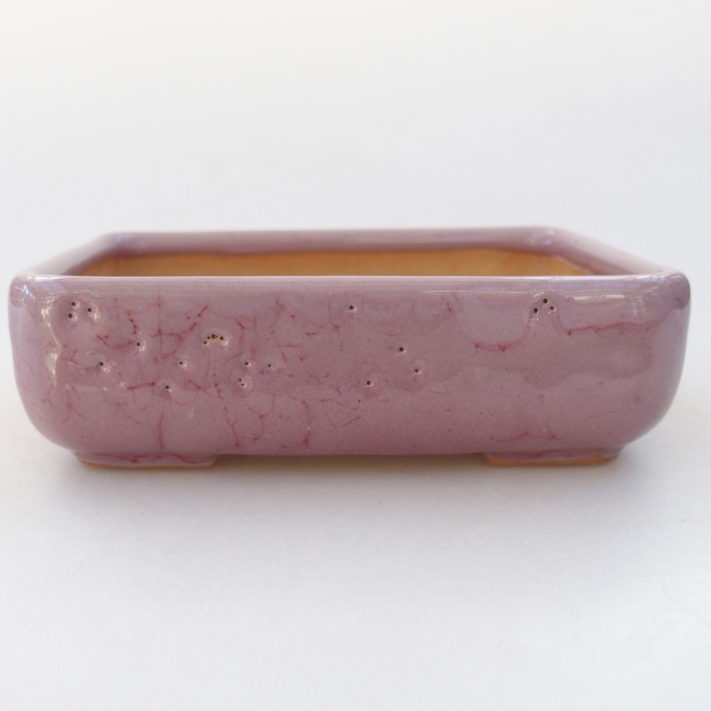 Bonsaischale aus Keramik 11,5 x 9 x 3,5 cm, rosa