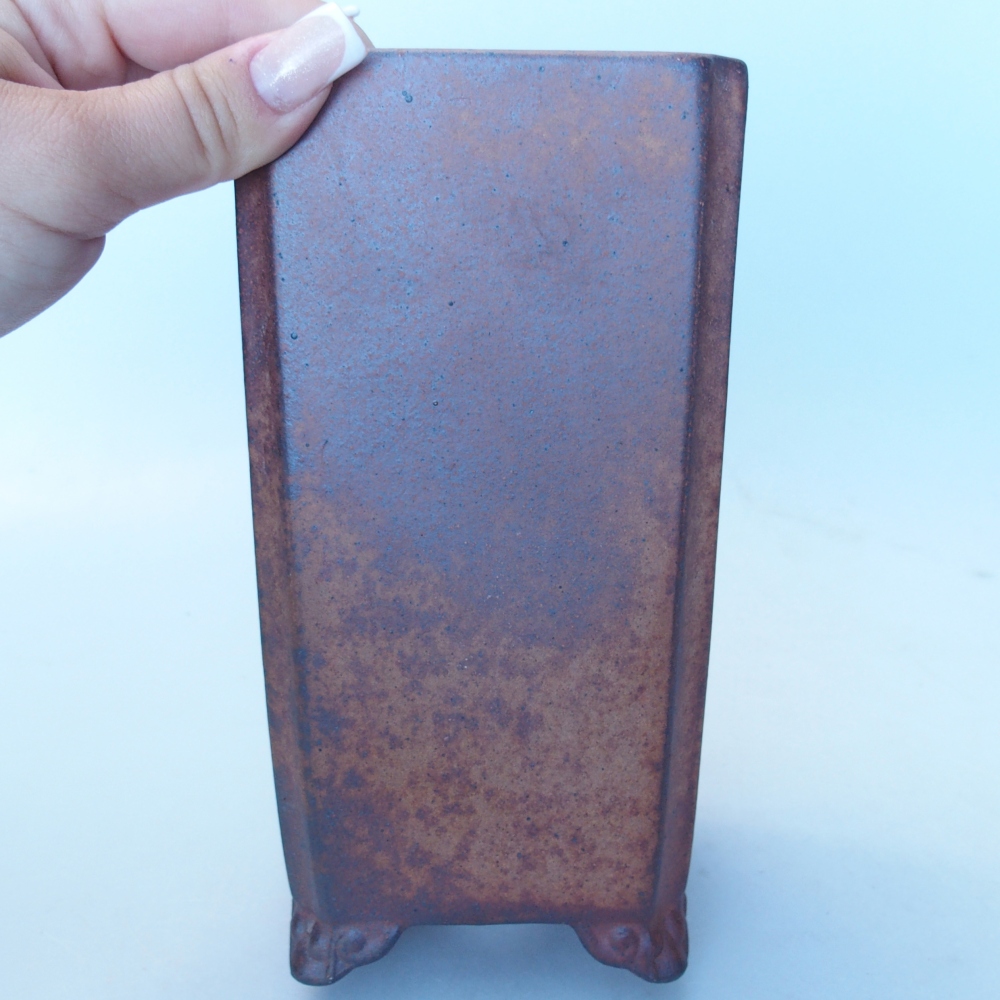 Schale 9,5 x 9,5 x 18,5 cm braun