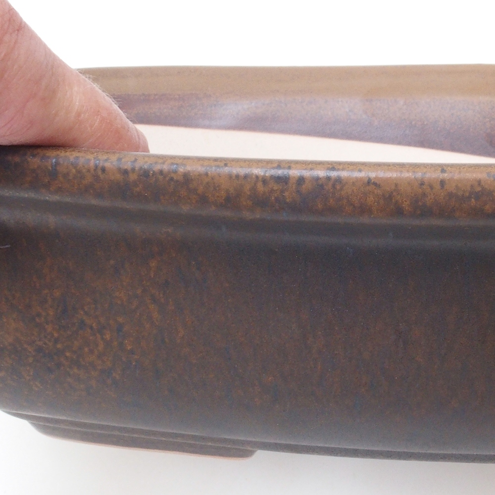 Bonsaischale H10 - 37 x 28 x 9 cm - braun