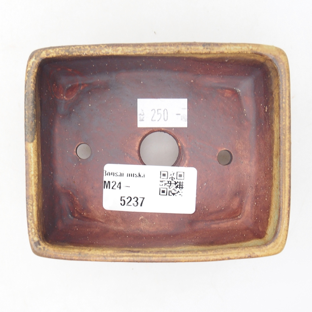 Bonsaischale aus Keramik 10 x 8,5 x 4 cm, grün