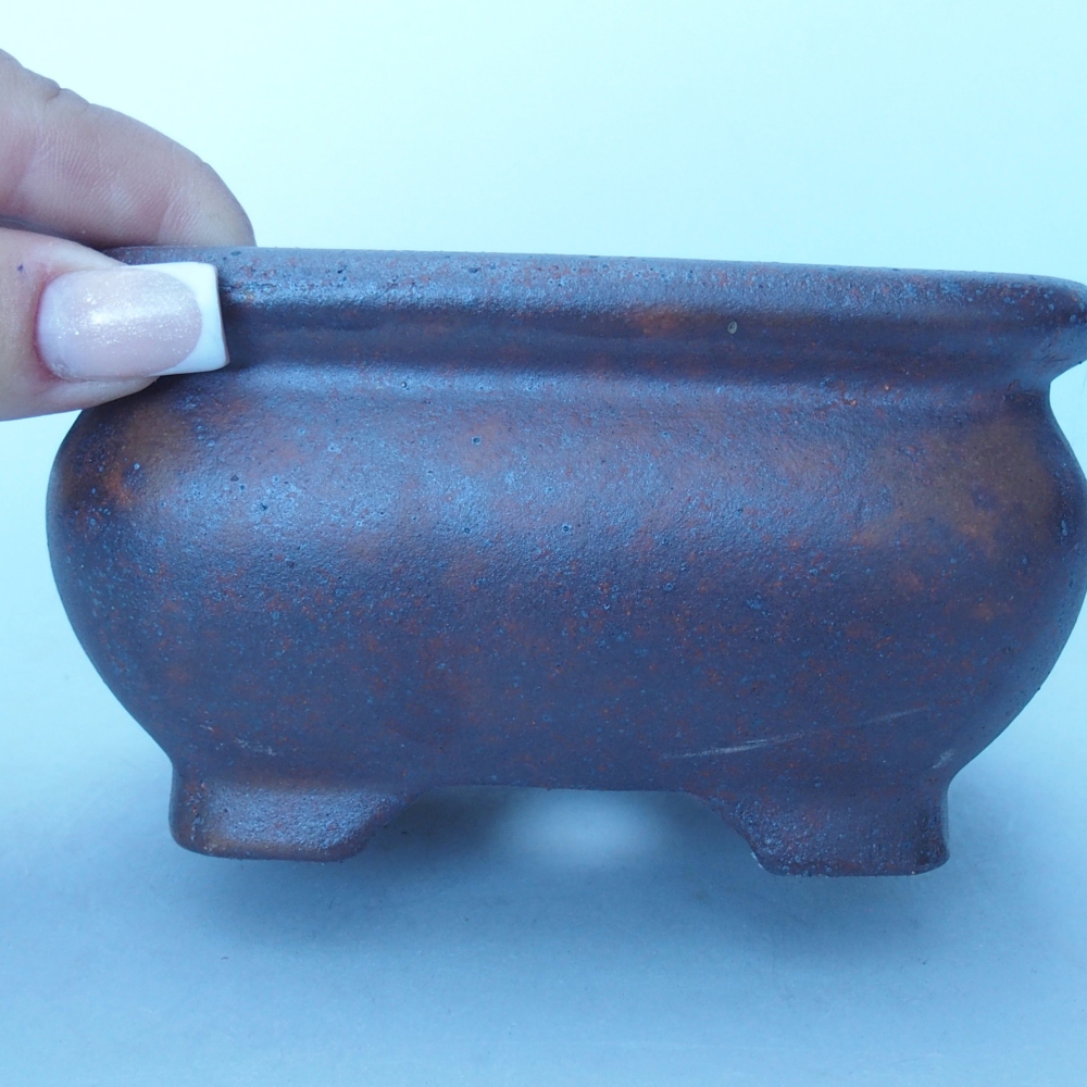 Schale 12,5 x 12,5 x 7 cm braun