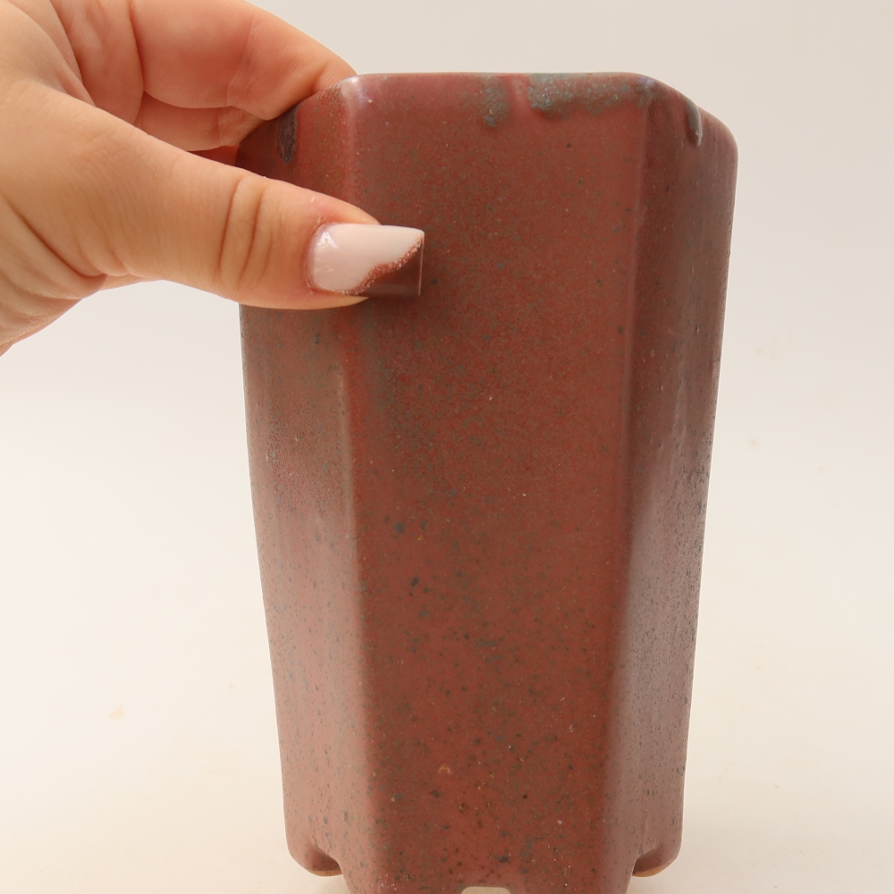 Keramik-Bonsai-Schale 9,5 x 8,5 x 14,5 cm, Farbe: Rosa