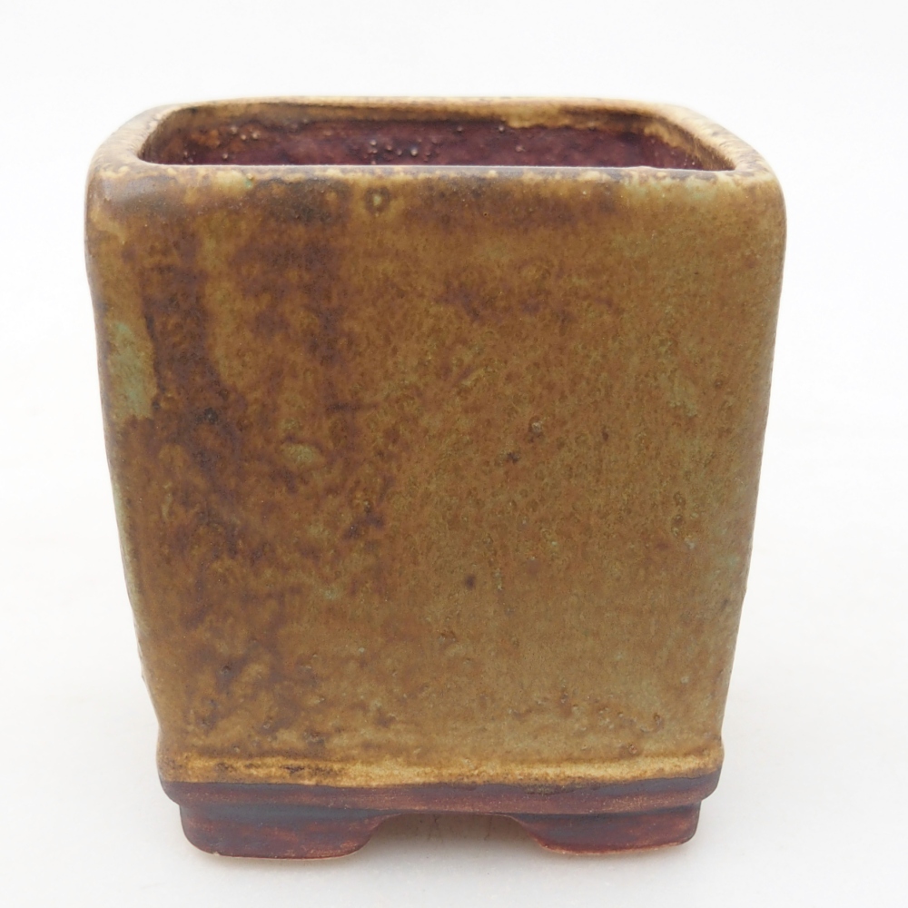 Bonsaischale aus Keramik 6,5 x 6,5 x 7 cm, grün