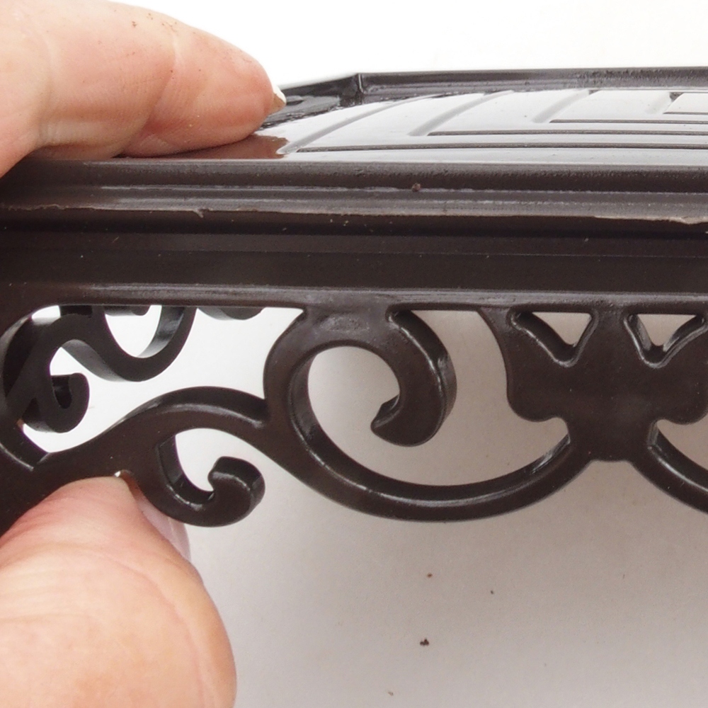 Bonsai Tisch Kunststoff Rechteck 22 x 14 x 4 cm, schwarz