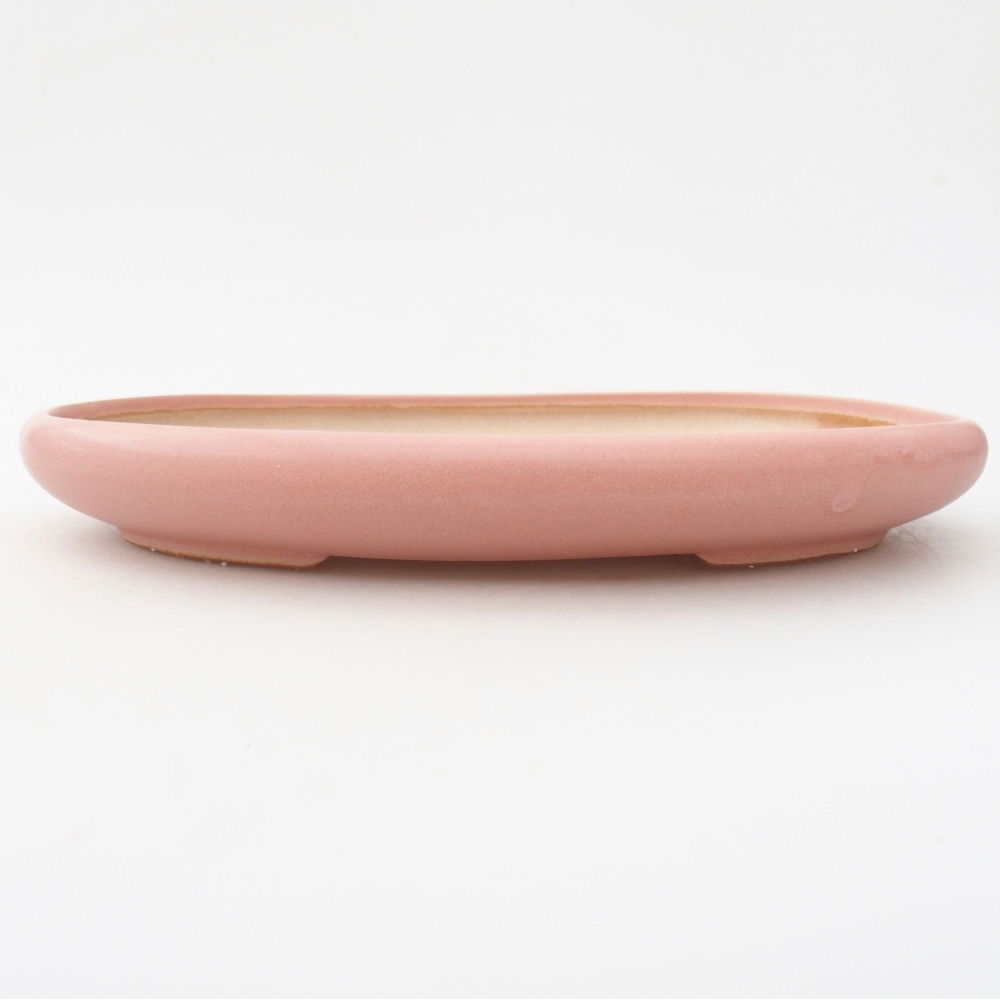 Bonsaischale aus Keramik 22,5 x 17 x 3 cm, rosa