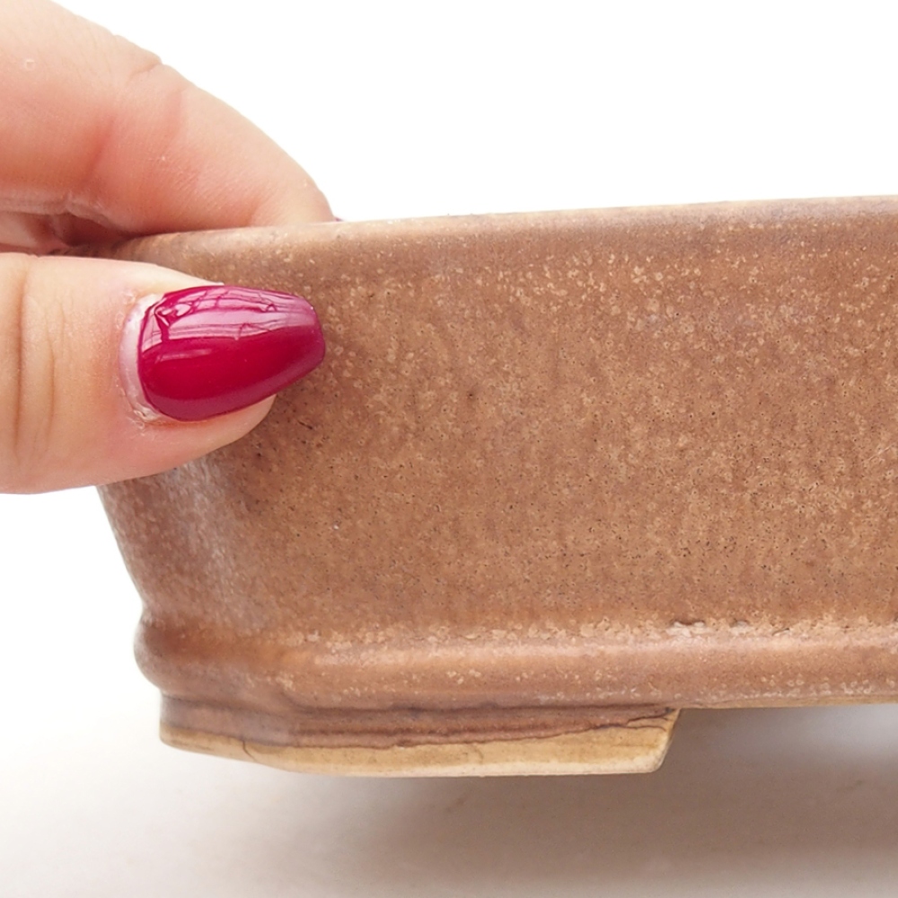 Bonsaischale aus Keramik 17,5 x 14 x 4,5 cm, Farbe unterschiedlich