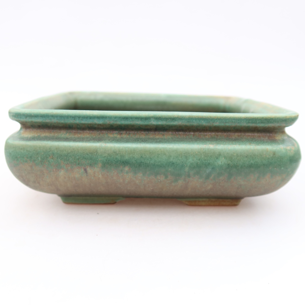Bonsaischale aus Keramik 15,5 x 15,5 x 6 cm, grün