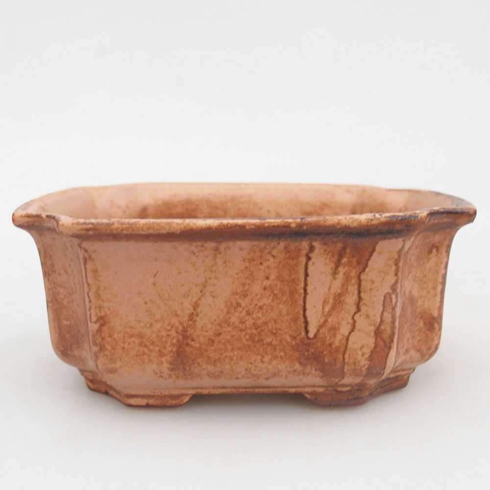 Bonsaischale aus Keramik 12,5 x 9 x 5,5 cm, rosa