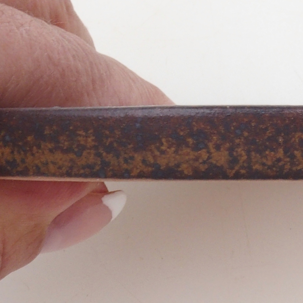 Runde Bonsai-Konsole D6-M - 11 x 11 x 1 cm - braun