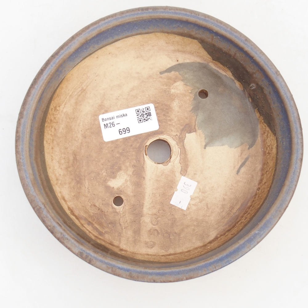 Bonsaischale aus Keramik 18 x 18 x 5 cm, Farbe blau