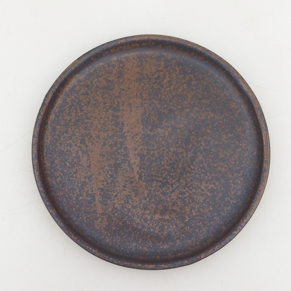 Runde Bonsai-Konsole D6-M - 11 x 11 x 1 cm - braun