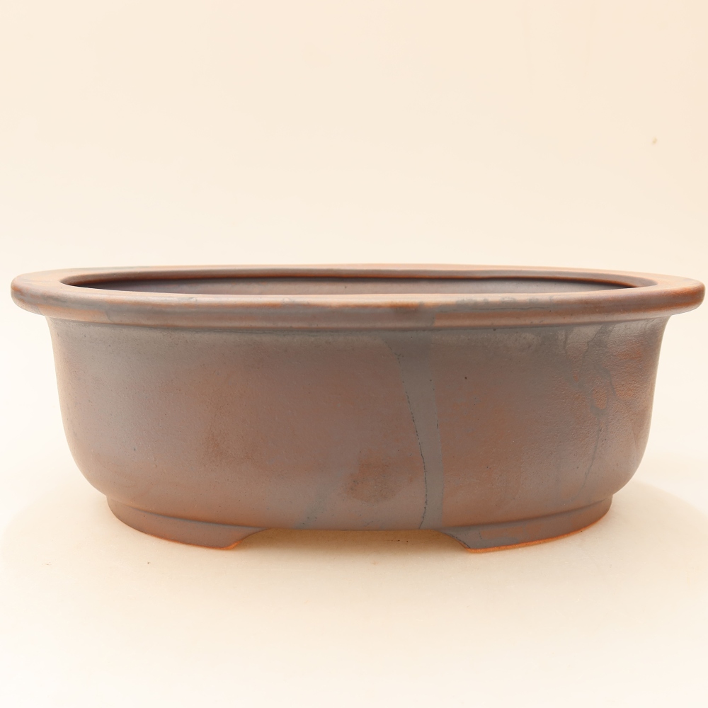 Bonsaischale aus Keramik 23 x 19 x 7 cm, braun