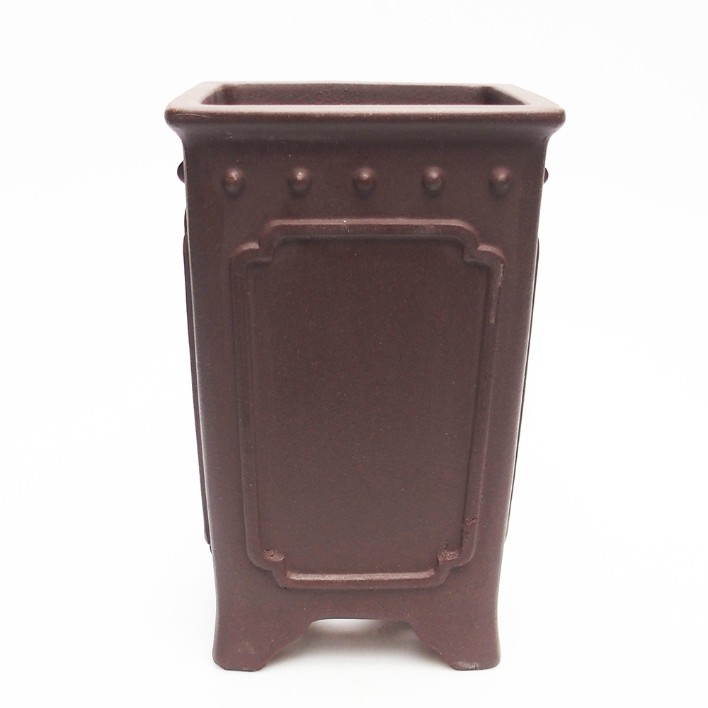 Schale 11 x 11 x 17 cm braun