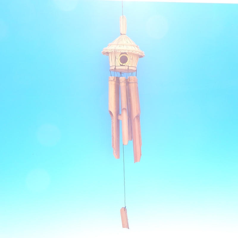 Bambus Glockenspiel 1 Gebäude 85 cm