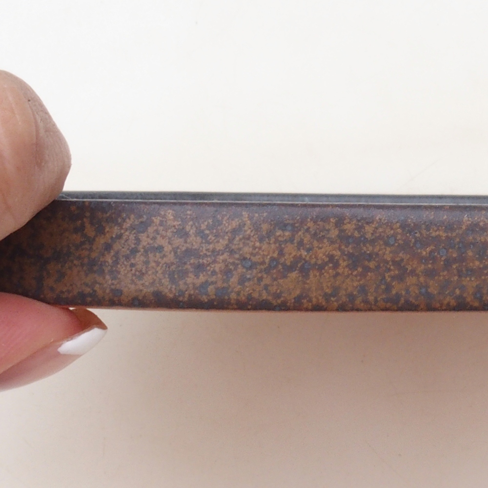 Runde Bonsai-Konsole D7-S - 16 x 16 x 1 cm - braun