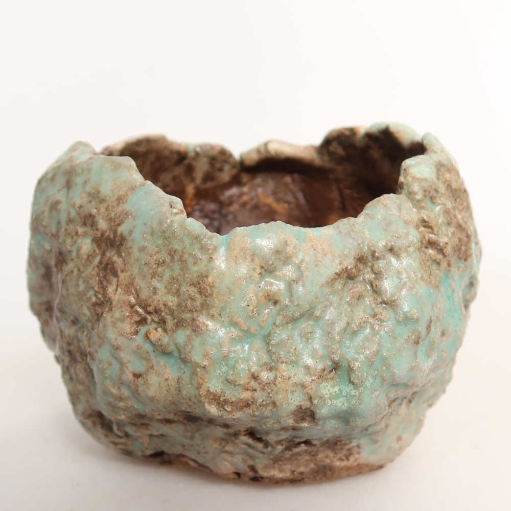 Keramikschale  7 x 7 x 6 cm, Farbe: grün