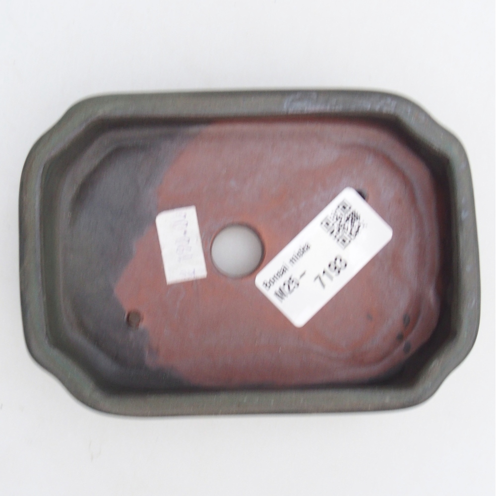 Bonsaischale aus Keramik 13 x 9 x 3 cm, braun