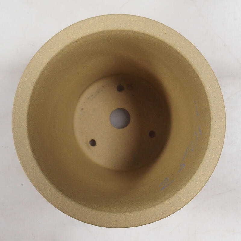 Bonsaischale 10,5 x 10,5 x 10 cm, Farbe ocker