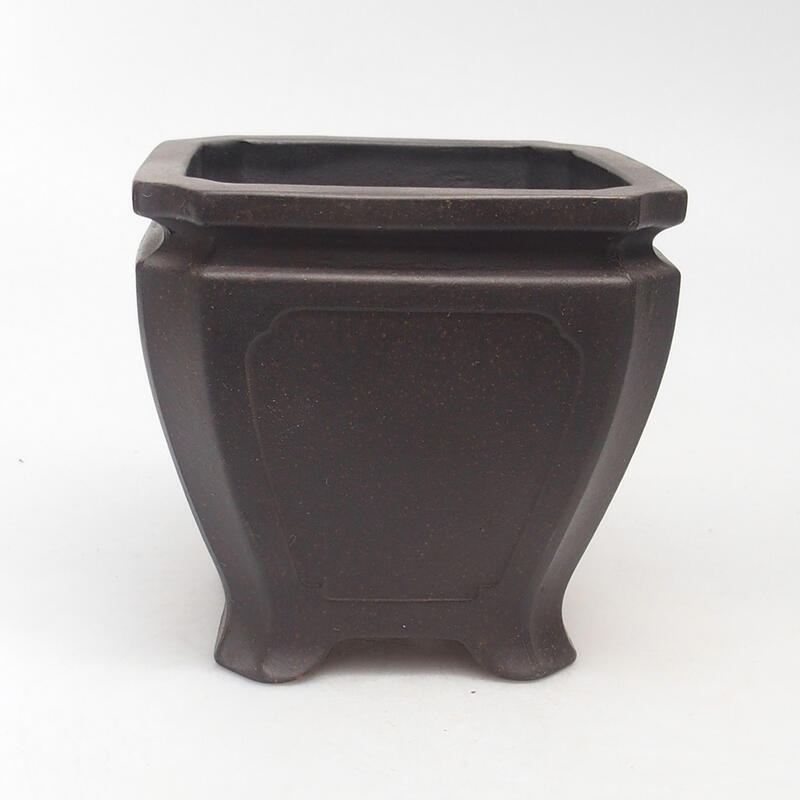 Bonsaischale 10 x 10 x 10 cm, Farbe braun ocker