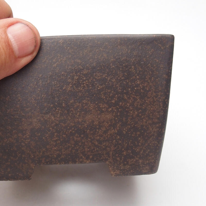 Bonsaischale 10 x 10 x 6,5 cm, Farbe braun ocker