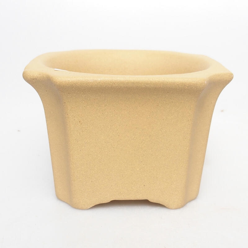 Bonsaischale 10 x 10 x 7 cm, Farbe ocker